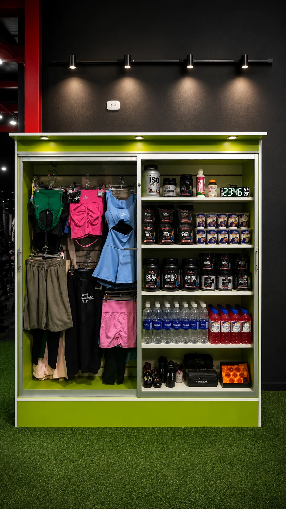 Recepción y tienda fitness Athletic Sechura